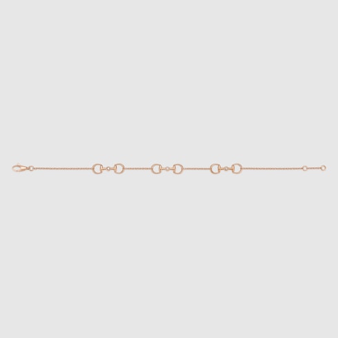 Gucci Horsebit diamond 18k bracelet - 18k rose gold