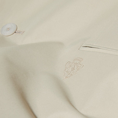 Lightweight cotton nylon twill jacket - beige