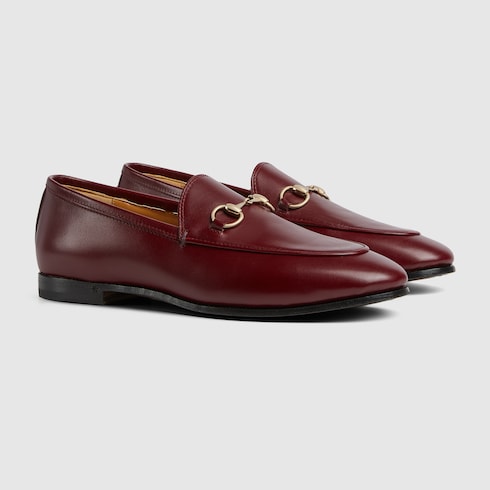 Women's Gucci Jordaan loafer - Rosso Ancora leather