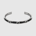 Gucci Interlocking crystal bangle bracelet - 925 sterling silver